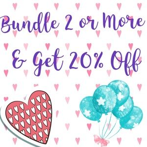 Bundle 2 or more items and get 20% off
